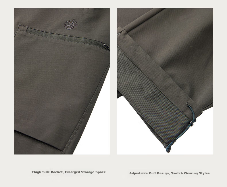 TECTOP Casual Pants Unisex Spring Summer Water-Repellent Breathable Quick-Dry Hiking Trousers 12
